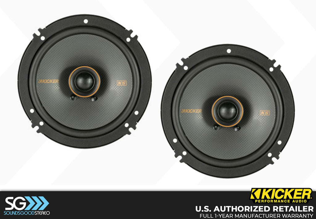 Kicker KSC650 KS Series 6.5-inch 2-way Coaxial Speaker Kit