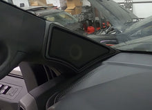 Load image into Gallery viewer, 2015+ Ford F-Series &amp; Expedition Max Custom Made 3-Way Component Speaker A-Pillars - Ebony (Black),Open Speaker Design