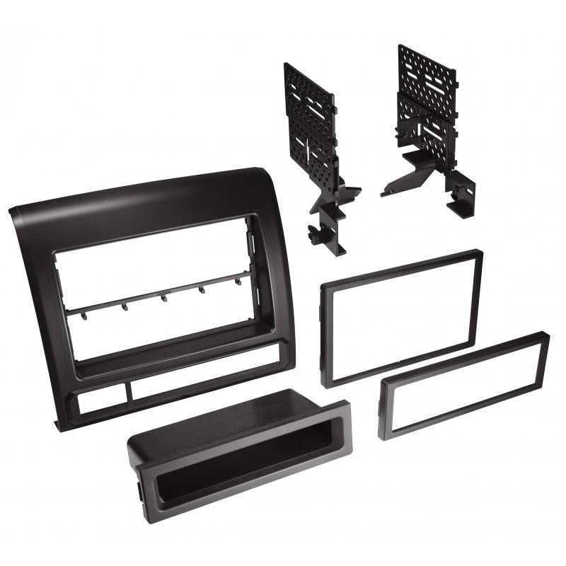 Best Kits BKTOYK973 2012-2015 Toyota Tacoma Single Din or ISO w/Pocket or Double Din - Metallic Graphite