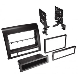 Best Kits BKTOYK973 2012-2015 Toyota Tacoma Single Din or ISO w/Pocket or Double Din - Metallic Graphite