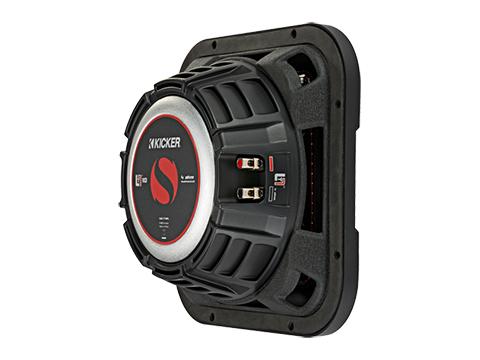 Kicker L7T10 High-Performance 10-inch Shallow Mount Square Subwoofer - Dual 4 Ohm