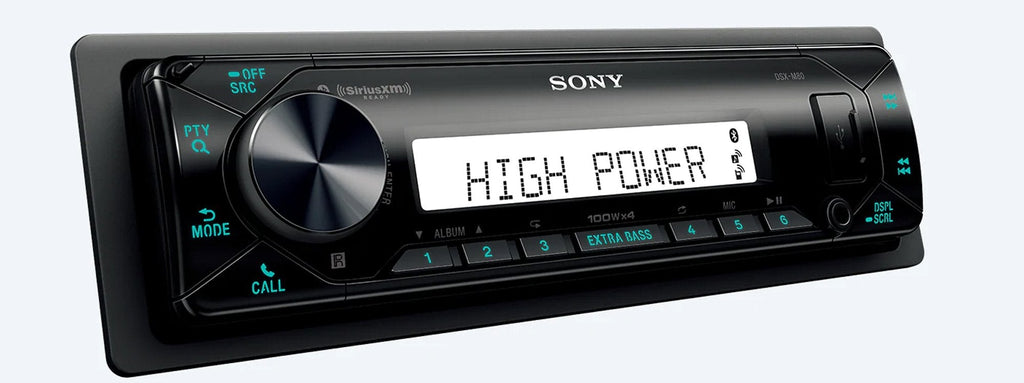 Sony DSX-M80 Single-Din Marine Grade High-Power Media Receiver