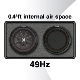 Kicker 47KBRW8 Tuned 8-inch Bass Reflex Passive Radiator