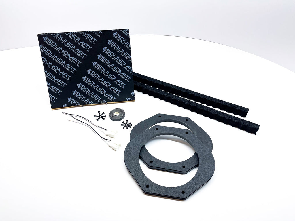 Custom Speaker Adapters -Front 8-inch - Complete Kit - Compatible with 2015-2021 Ford F-Series Truck --Alias 637738151158491696 - Complete Kit,Front 8-inch