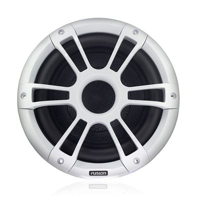 Fusion Signature Series, 10" Subwoofer, White Sports Grille,  RGBWW LED Illumination,  450W Peak
