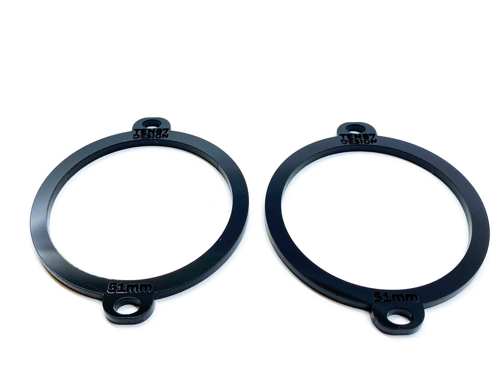 Custom Laser Cut Tweeter Adapters - Compatible with 2015+ Ford Vehicles --Alias 637738147131844045 - 51mm