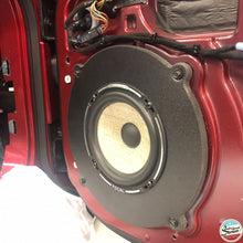 Load image into Gallery viewer, Custom 10-inch Mid-Bass Speaker Adapters - Compatible with 2005-2019 Chevrolet Corvette (C6 + C7) (Front Location - Pair) - 10-inch Mid-Bass/Subwoofer