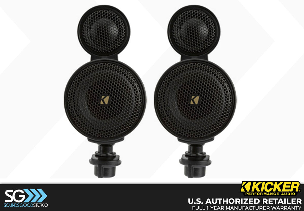 Kicker KSMT250 Dual Pod Component System w/ 2.5-Inch Mid and 1-Inch Tweeters