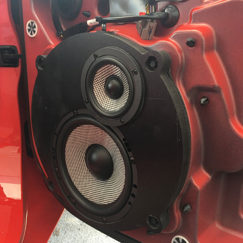 2014-2019 Chevrolet Corvette (C7) Custom Speaker Adapters (Front Location - Pair) - Sounds Good Stereo Online
