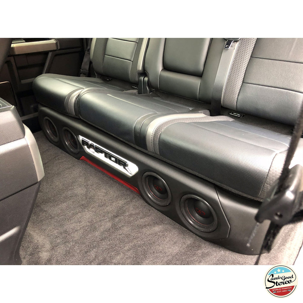 2011-2021 Ford F-Series SuperCrew Truck Custom Level 5 Subwoofer Enclosure Box (Including Raptor) - Sounds Good Stereo Online
