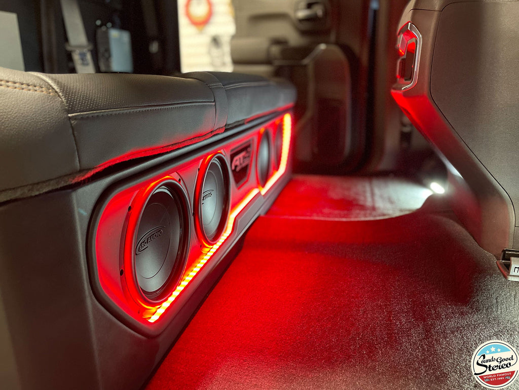 2019-2021 GMC Sierra - Chevrolet Silverado Custom Level 5 Subwoofer Enclosure Box - Sounds Good Stereo Online
