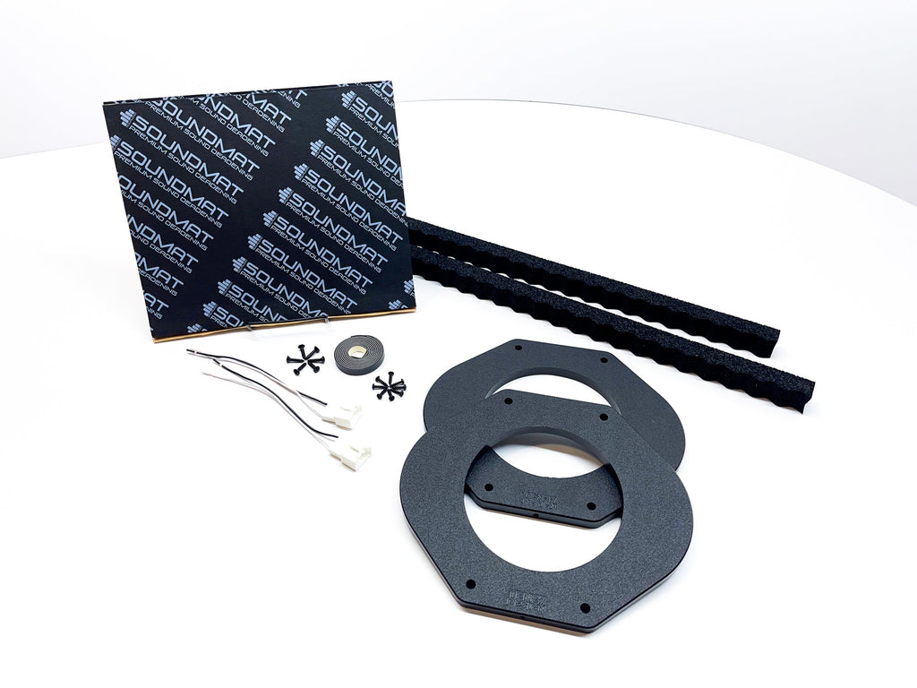Custom Speaker Adapters -Front 6.5-inch - Complete Kit - Compatible with 2015-2021 Ford F-Series Truck --Alias 637738151161519004 - Complete Kit,Front 6.5-inch