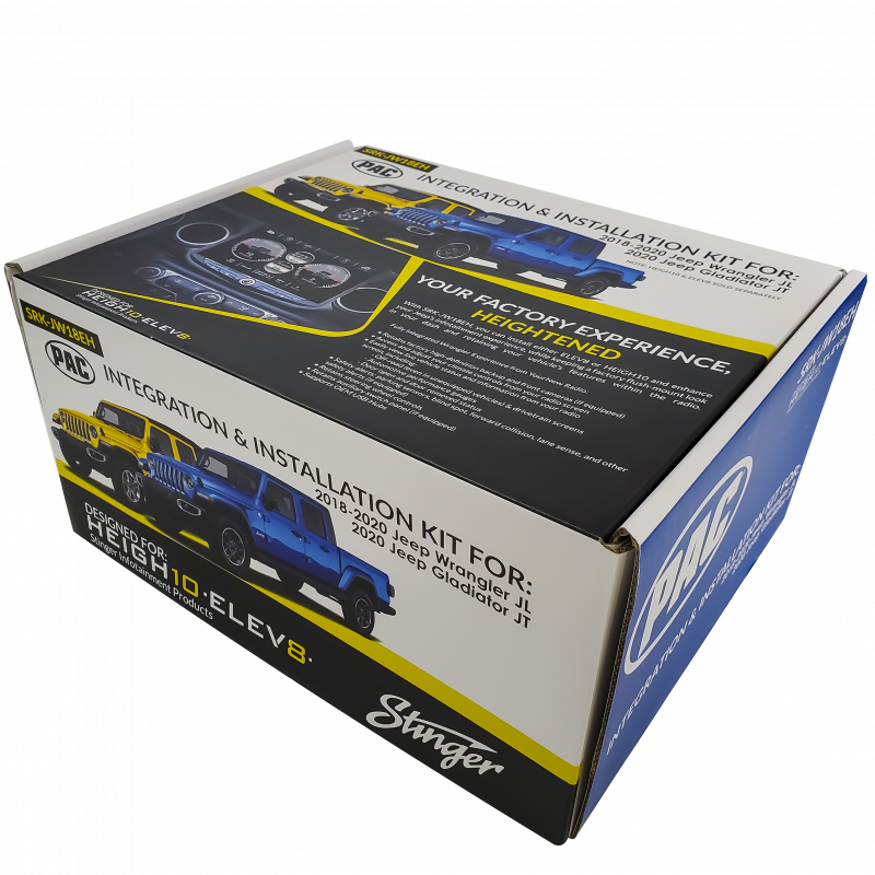 RadioPRO Advanced Integrated Installation Kit with Integrated Controls For Jeep Wrangler JL and Gladiator JT for HEIGH10 or ELEV8
