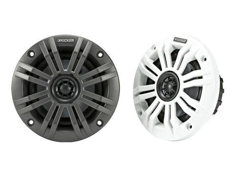 Kicker KM44 KM Series 4-inch Marine Coaxial Speakers