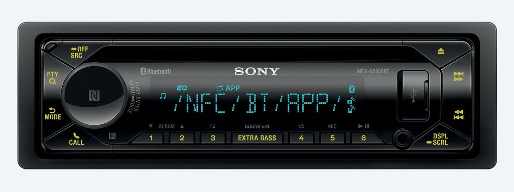 Sony MEX-N5300BT Car Stereo Single Din Radio with Bluetooth, CD Player, USB/AUX