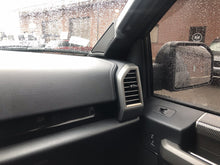 Load image into Gallery viewer, 2015+ Ford F-Series &amp; Expedition Max Custom Made 3-Way Component Speaker A-Pillars - Ebony (Black),Open Speaker Design