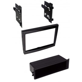 Best Kits BKPOR911 2005-2011 Black Radio Porsche 911 / Cayman / Boxster Single ISO w/Pocket or Double Din - Black