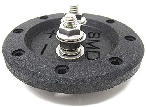 SMD 1 Channel Heavy Duty Speaker Terminal (Stainless) (3/4" PVC Black) (Round) - Sounds Good Stereo Online
