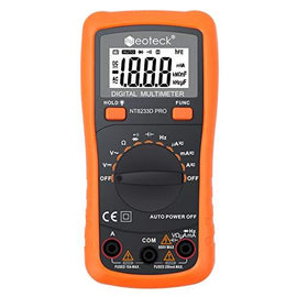 Neoteck Auto Ranging Digital Multimeter AC/DC Voltage Current Ohm Capacitance Frequency Diode Transistor Audible Continuity, Multi Tester with Backlit LCD - Sounds Good Stereo Online