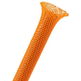Techflex 3/8-inch Expandable Sleeving 25 ft. Orange - Sounds Good Stereo Online