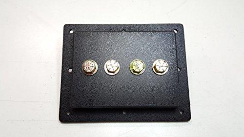 SMD 2 Channel Heavy Duty Speaker Terminal (Grade 8) (3/4" PVC Black) - Sounds Good Stereo Online