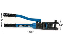 Load image into Gallery viewer, TEMCo Industrial Hydraulic Cable Lug Crimper TH0005-11 US TON 6 AWG to 600 MCM Electrical Terminal Cable Wire Tool Kit 5 YEAR WARRANTY - Sounds Good Stereo Online