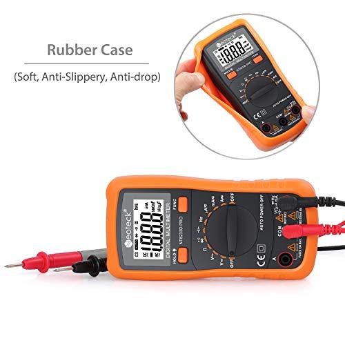 Neoteck Auto Ranging Digital Multimeter AC/DC Voltage Current Ohm Capacitance Frequency Diode Transistor Audible Continuity, Multi Tester with Backlit LCD - Sounds Good Stereo Online