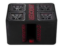 Kicker 47QL7R122 Quad L7R 12-inch Ported Loaded Enclosure - Dual 2 Ohm Terminals