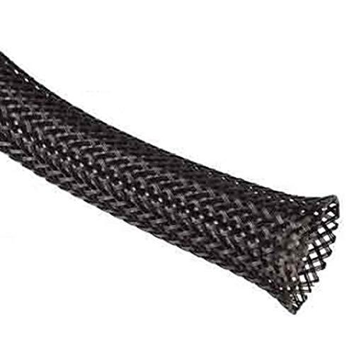 Techflex 1/2-inch Clean Cut Sleeving 25 feet Black - Sounds Good Stereo Online