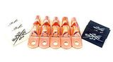 Sky High Car Audio (10) 1/0-Gauge Copper Ring Terminals 3/8