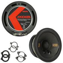 Load image into Gallery viewer, Kicker KSC270 2.75-inch Speakers with GM/Chrysler/Subaru/Jeep/Toyota Brackets