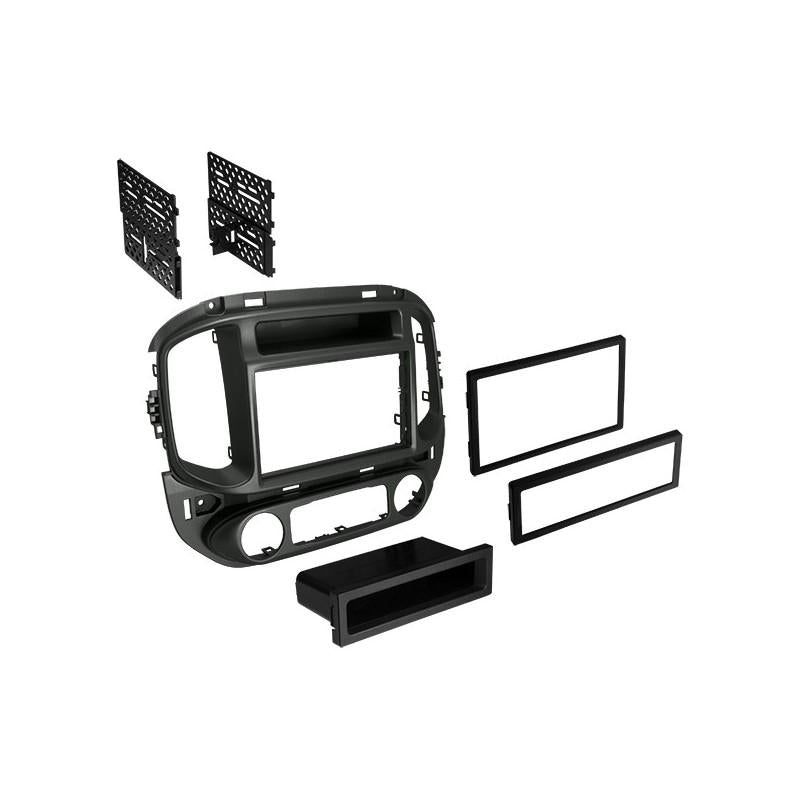 Best Kits BKGMK329BM 2015-2021 Chevrolet Colorado and 2015-2021 GMC Canyon Single Din or ISO w/Pocket or Double Din Painted Black Metallic