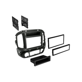 Best Kits BKGMK329BM 2015-2021 Chevrolet Colorado and 2015-2021 GMC Canyon Single Din or ISO w/Pocket or Double Din Painted Black Metallic