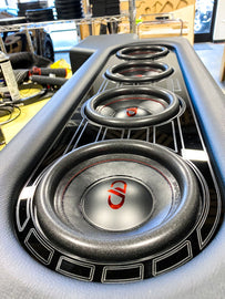 2019-2021 Dodge Ram Custom Subwoofer Enclosure - Loaded - 1ohm Final - Four 6.5-inch Vented,1-ohm Final