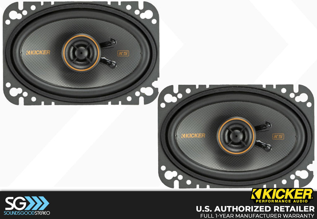 Kicker KSC460 KS Series 4x6-inch 2-way Coaxial Kit