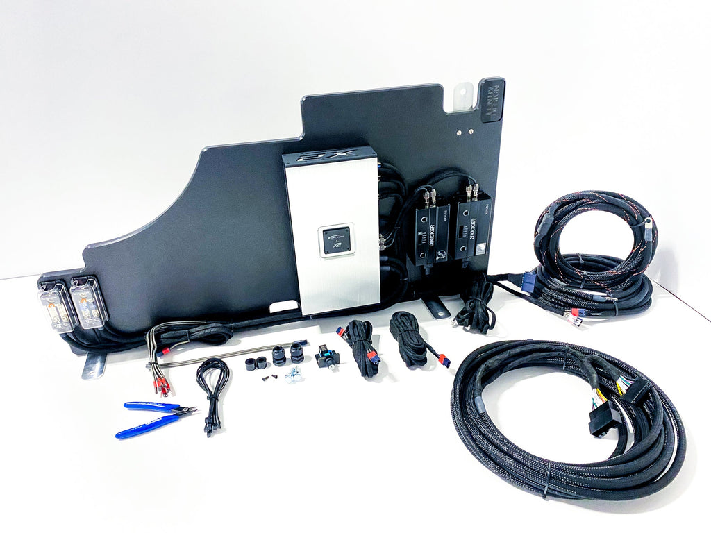 Arc Audio Loaded Amplifier Rack - 2-Way Passive- Non-Amplified - For 2015-2022 Ford F-Series Trucks - 2-Way Passive,Non-Amplified