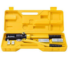 Load image into Gallery viewer, Goplus 16 Ton Hydraulic Wire Crimper Battery Cable Lug Terminal Crimping Tool w/ 11 Dies - Sounds Good Stereo Online