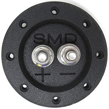 Load image into Gallery viewer, SMD 1 Channel Heavy Duty Speaker Terminal (Stainless) (3/4" PVC Black) (Round) - Sounds Good Stereo Online