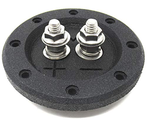 SMD 1 Channel Heavy Duty Speaker Terminal (Stainless) (3/4" PVC Black) (Round) - Sounds Good Stereo Online