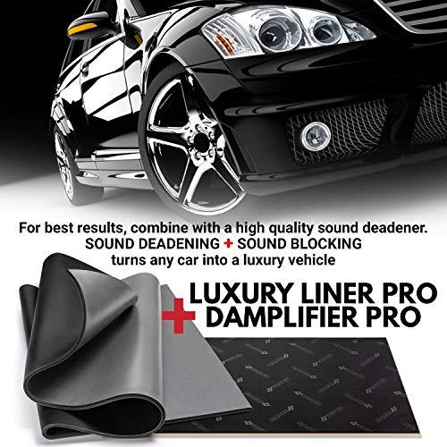 Second Skin Luxury Liner Pro - Mass Loaded Vinyl Soundproofing for Cars, MLV Sound Barrier with Closed Cell Foam (1 Sheet) - Sounds Good Stereo Online