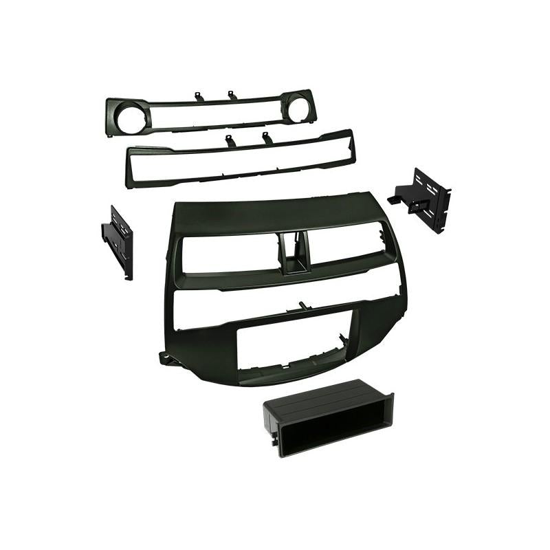 Best Kits BKHONK852 2008-2012 Honda Accord & 2010-2012 Honda Crosstour Single ISO w/Pocket or Double Din - Gun Metallic