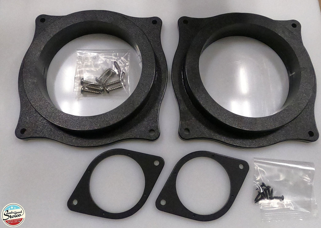 2014-2019 Lexus Custom Made 6.5-inch Front Speaker Adapters (IS & RC Class) with 3-inch Mid-Range Adapters