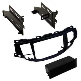 Best Kits BKHONK854 2008-2012 Honda Accord & 2010-2012 Honda Crosstour equipped with OEM Navigation Single ISO w/Pocket or Double Din - Gun Metallic