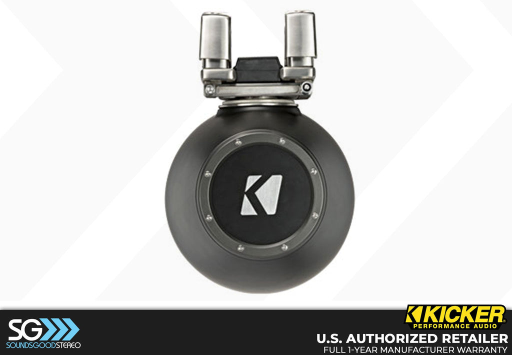 Kicker 44KMTC94/44KMTC94W HLCD Marine 9-inch Tower Horn Loaded Speaker System - CHARCOAL