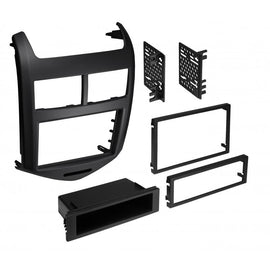 Best Kits BKGMK315 2012-2016 Chevrolet Sonic Single Din or ISO w/Pocket or Double Din - Dark Argent