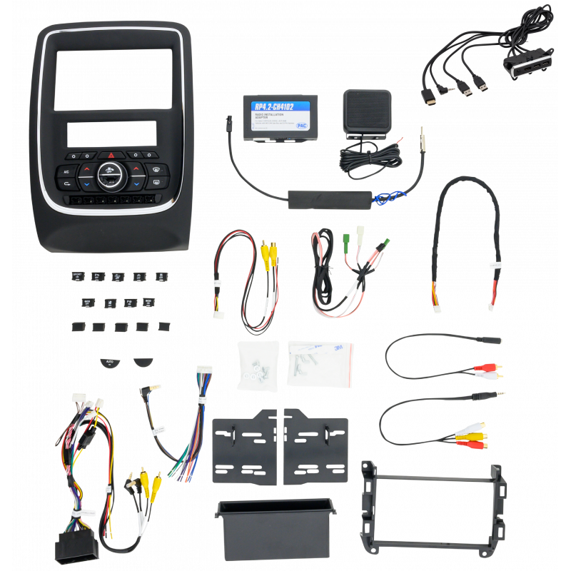 PAC Audio RPK4-CH4102 RadioPRO Integrated Installation Kit with Integrated Climate Controls for 2014-2020 Dodge Durango