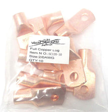 Load image into Gallery viewer, Sky High Car Audio (10) 1/0-Gauge Copper Ring Terminals 3/8" - Sounds Good Stereo Online