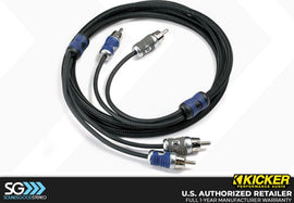 Kicker 46QI21 Q-Series 1-Meter 2-channel Balanced RCA Cable Interconnects