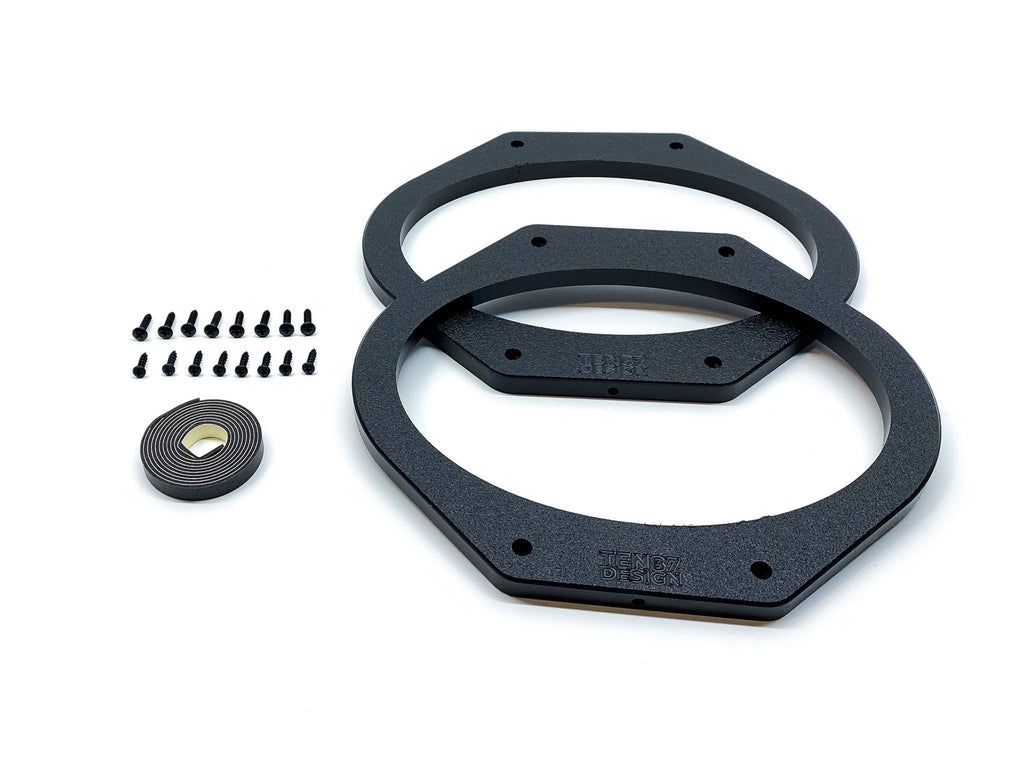 Custom Speaker Adapters - Front 6x9-inch - Adapters Only - Compatible with 2015-2021 Ford F-Series Truck - Adapters Only,Front 6x9-inch