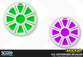 Kicker 10-inch Marine LED Grille - WHITE